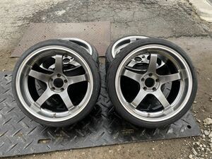 ADVAN Racing GT 19インチ 10.5J +25 4本セット　YOKOHAMA アドバン レーシング 廃盤 GT-Rサイズ PCD114.3