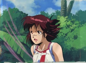 トップをねらえ！　Gunbuster セル画 01 背景直筆