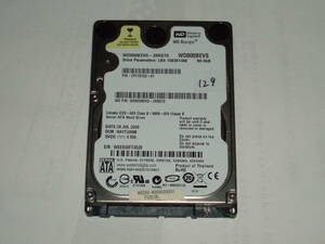 中古2.5SATA HDD　WESTERNDIGITAL WD80BEVS 80GB　No129