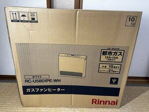 未開封品/リンナイ Rinnai ガスファンヒーター RC-U5801PE-WH　都市ガス