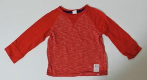 GAP ギャップ カットソー ロンT 長袖 レッド 90サイズ kktnok j t h ①1115