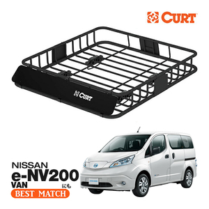 【CURT 正規品】ルーフラック ルーフバスケット ルーフキャリア 18115 105cm×94cm×14cm 日産 e-NV200 M20/ME0に！ ベースキャリアに取付