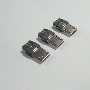 電子部品 micro USB Bタイプ コネクタ (オス) 3個