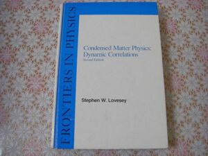 物理洋書 Condensed matter physics : dynamic correlations 物性物理学 : 動的相関 A61