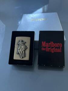 ZIPPOジッポー Marlboroマルボロ カウボーイ サイドロゴ Zippo ソリッドブラス