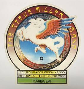 STICKER/STEVE MILLER BAND スティーヴ・ミラー・バンド/ BOOK OF DREAMS/ 新譜発売 告知ステッカー (R779)