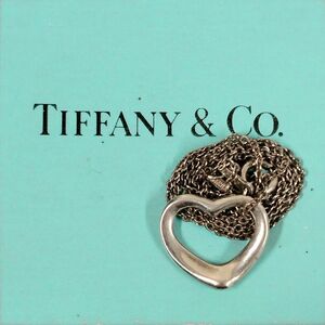 TIFFANY&CO. ティファニー オープンハート ネックレス シルバー 正規品 / 34110