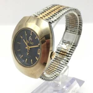 ○D241-98 RADO/ラドー バルボア V 3針 Date デイト メンズ 自動巻き 腕時計 稼働品