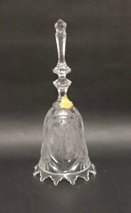 ドイツ　クリスタルガラス　呼び鈴　ハンドベル　テーブルベル　LEDE CRYSTAL HAND CUT　MADE IN WEST GERMANY