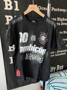 グランデ grande サッカー フットサル Tシャツ メンズM 黒 ユニフォーム 10番 GRANDE F.P 背番号10 スポーツ ウェア シャツ ユニホーム