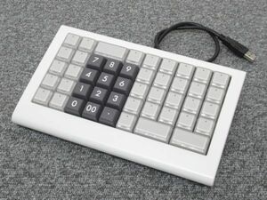 ‖接続確認済‖NEC POSキーボード【型番: PWPX233W01】POSレジ専用 POSシステム機器【USB接続】中古品 1台【POS接続確認・押下確認済】