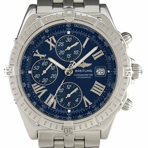 ブライトリング BREITLING クロスウィンド A13355 腕時計 SS 自動巻き ブルー メンズ 【中古】