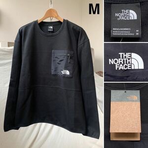 新品レア THE NORTH FACE ノースフェイス TNF TECH CREW クルーネック ジャージー M 黒 メンズ 日本未入荷 海外企画 スウェット 送料無料