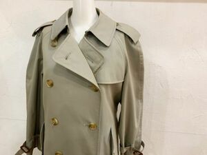 （Y3）★BURBERY PROSUM/バーバリープローサム 裏地ノバチェックトレンチコート 9AR レディース カーキ ★