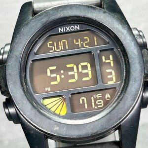 NIXON ニクソン THE UNIT ザ ユニット SS 11G 腕時計 クオーツ デジタル カレンダー 多機能 ブラック ステンレススチール 新品電池交換済み