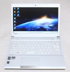 外観極上品！ dynabook ホワイト R73 Core i5 SSD 512GB メモリ8GB Office2019 Windows11 DVDドライブ Corel動画編集ソフト Bluetooth搭載