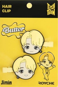 TinyTAN 公式 前髪クリップ　韓国　K-POP☆BTS 防弾少年団 JIMIN ジミン☆ROYCHE TinyTAN ヘアアクセサリー(Butter)