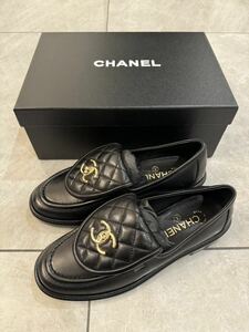 新品　CHANEL シャネル　ローファー　ターンロック38 24cm