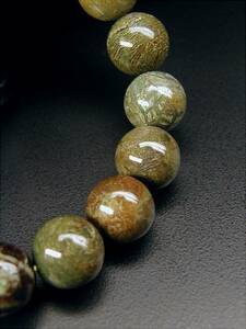 ♪即決【壽】直径10.8mm天然最高AAA級極品大粒トルコ石緑松石ブレス