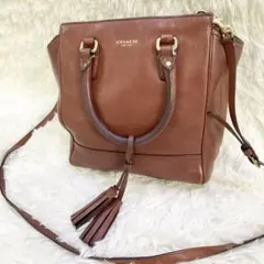 COACH  コーチ　ショルダーバッグ　ハンドバッグ　2way ブラウン