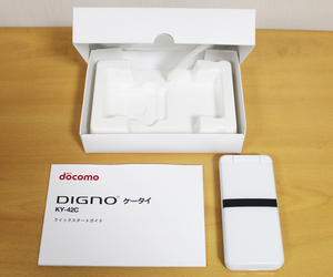 docomo ドコモ DIGNO ケータイ KY-42C ホワイト 白 携帯電話 京セラ SIMフリー