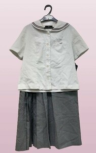 bw_2815ｗ 大きいサイズ♪ 東京都 私立 聖パウロ学園高校 夏服 セーラー服 上下セット 伊勢丹製 女子制服