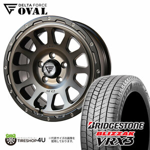 2023年 スタッドレス 4本セット デルタフォース オーバル OVAL 16x7J 5/114.3+42 MSP ブリザック VRX3 205/60R16 ノア ヴォクシー