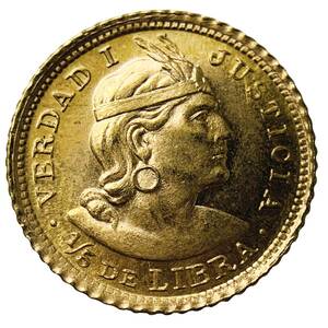 ペルー インディアン座像 金貨 1968年 1.45g 22金 イエローゴールド コレクション アンティークコイン Gold
