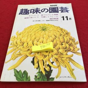 Y38-135 NHK 趣味の園芸 11月 キクづくり 庭で楽しむ果樹 職場の花づくり 冬越しとフレーム 庭しごと 盆栽の手ほどき② 昭和48年発行