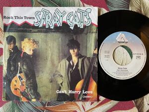 STRAY CATS France Press 7inch Can’t Hurry Love ロカビリー ストレイキャッツ