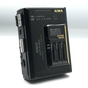 ジャンク　AIWA HS-J370 ポータブルラジオカセットレコーダー