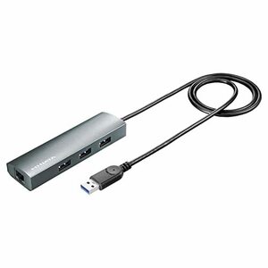 IODATA アルミ筐体 USBハブ ギガビットLANアダプター 【Windows/mac/Chrome OS対応】 LAN×1 USB 3.2