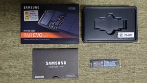 サムスンM.2 SSD 500GB 960 EVO M.2 MZ-V6E500B/IT 【使用時間1950時間】正常動作確認済み ☆送料無料☆ 