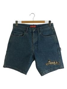 Supreme◆ボトム/32/デニム/インディゴ/無地/21aw handstyle denim painter short