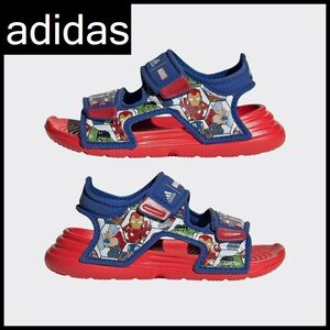 送料無料 G② 新品 adidas アディダス GY5533 マーベル スーパーヒーロー コラボ スパイダーマン スポーツ サンダル カラフル 13.0cm ③