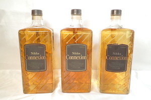 4254[M]従価◆未開栓古酒◆Nikka/CONNEXION/ニッカ/コネクション/ウイスキー/2級/1500ml/39%/まとめて 3本セット♪