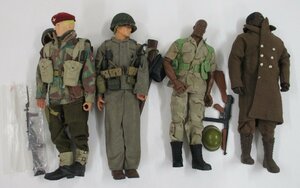 メーカー不明　1/6アクションフィギュア イギリス空挺師団 ほか 軍人　4体セット【ジャンク】mtt040836