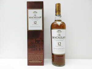 3060 酒祭 洋酒祭 MACALLAN マッカラン 12年 旧ボトル 700ml 40％ 箱付き スコッチ シェリーオーク シングルモルト 未開栓