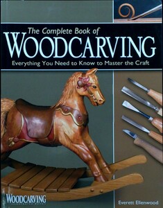 洋書『The Complete Book of Woodcarving』技巧書 木彫り 木馬 彫刻 木製 アンティーク