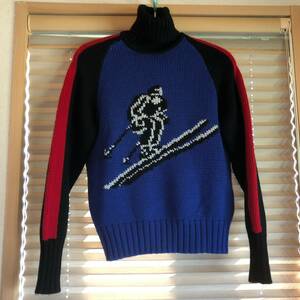 POLO RALPH LAUREN suicide ski sweater タートルネック セーターrrl country sport 1992 1993 stadium p wing snow beach S