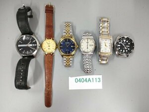 0404A113　腕時計　文字盤　ジャンク品　おまとめ6点　ARMANI EXCHANGE　BURBERRY　など