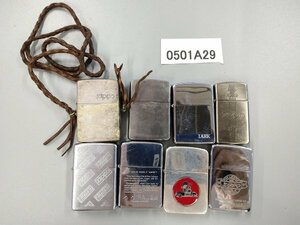 0501A29　ライター　喫煙具　Zippo　おまとめ8点　LARK　など　※着火未確認・現状渡し