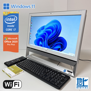 NEC Lavie Desk All-in-one DA570AAW-J Core-i7 Win11 RAM8GB 新品SSD512GB Office2021 地デジ Blue-ray Wi-Fi Bluetooth