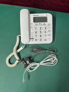 Panasonic VE-GD27-W 電話機 親機 通電のみ確認　(80s)
