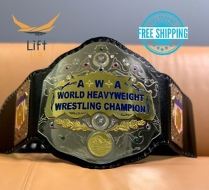 海外　限定品　送料込み　AWA World Heavyweight Wrestlingプロレス　チャンピオン　優勝　ベルト　高品質　レプリカ 2