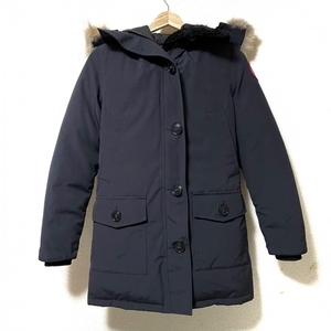 カナダグース CANADA GOOSE ダウンコート サイズXS 2603JL - ダークネイビー レディース 長袖/ファー/冬 コート