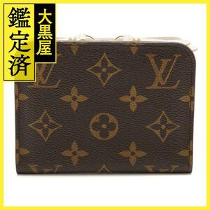 ルイ ヴィトン LOUIS VUITTON ポルトモネ・アンソリット モノグラム イヴォワール 二つ折り財布 M66703 【460】