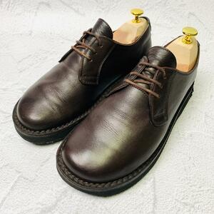 【人気】トリッペン ダービー レザー コンフォートシューズ 40 ブラウン 革靴 trippen 25.5～26