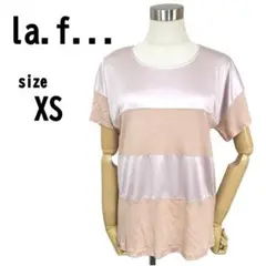 【XS】la.f... ラエフ レディース 薄手 トップス ピンクベージュ