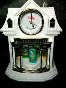 ミルキー*40周年記念 からくり時計 ペコちゃん 置き時計 非売品